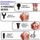 Deep Tissue Massage Gun - Powerful 30 Speeds Percussion Muscle Massager, 2400mah Electric Handheld Muscle Massager Gun, Portable Fascia Gun Personal Care - Tophatter Daily Deals