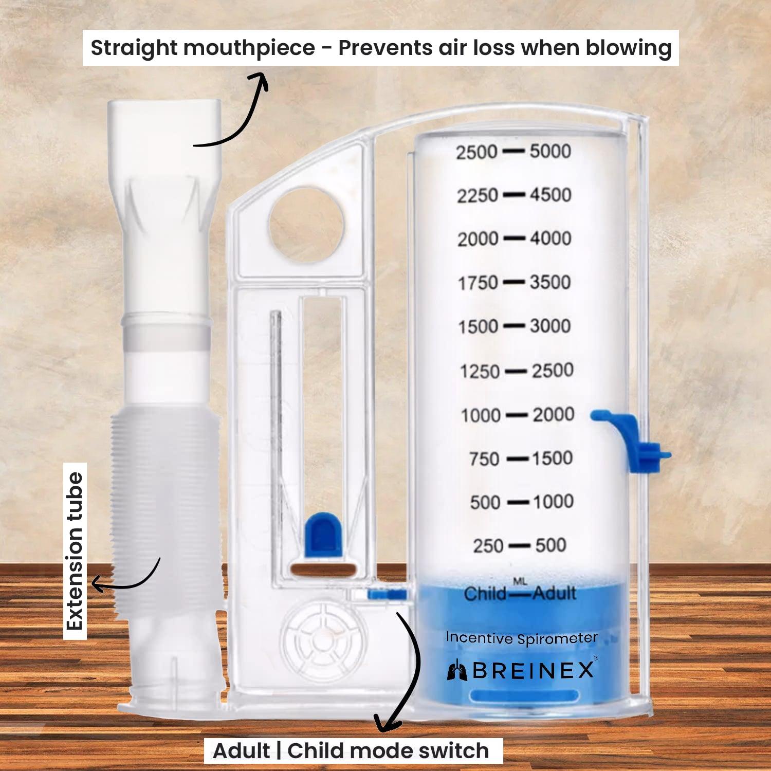 Lung Strengthening Device - Incentive Spirometer Breathing Exerciser Lung Function Deep Breath Trainer Health Care - Tophatter Daily Deals