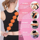Roller Massage Stick - Cellulite Muscle Roller Stick with 3 Balls Blasting Release Deep Tissue Massager for Neck Leg Back Body Personal Care - Tophatter Daily Deals