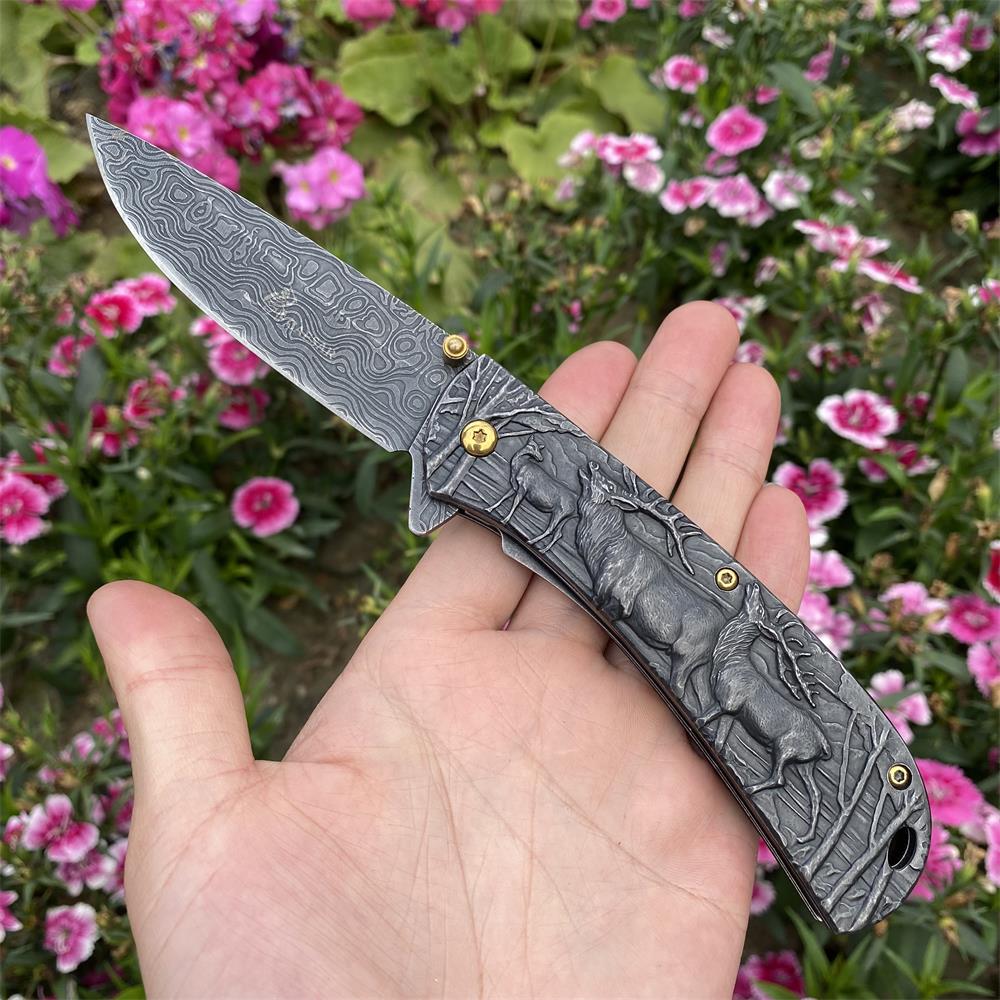 Fantastic Deer Family Folding Knife - Tophatter Daily Deals