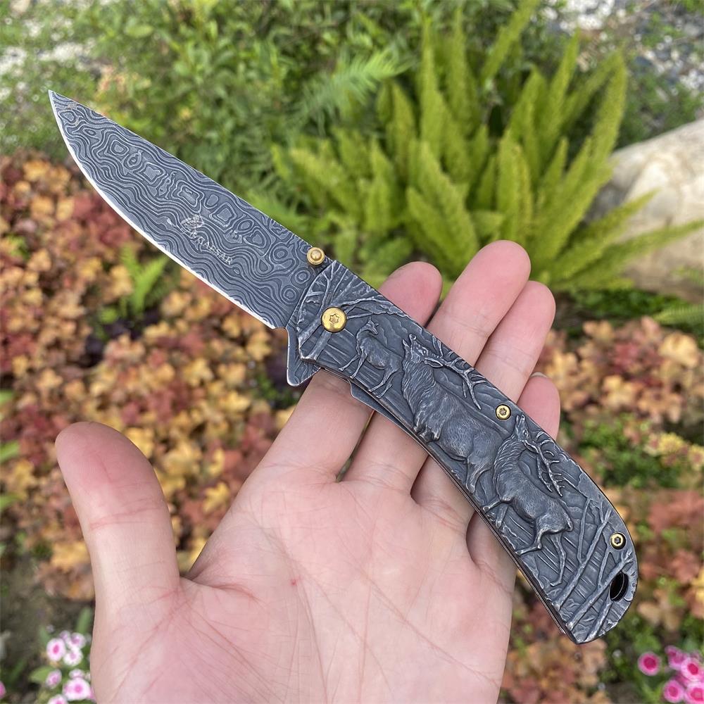Fantastic Deer Family Folding Knife - Tophatter Daily Deals