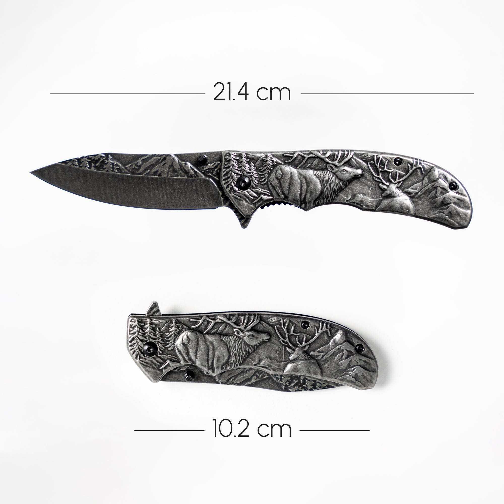 Fire and Steel - Deer Folding Knife Fire and Steel Exclusive - Tophatter Daily Deals