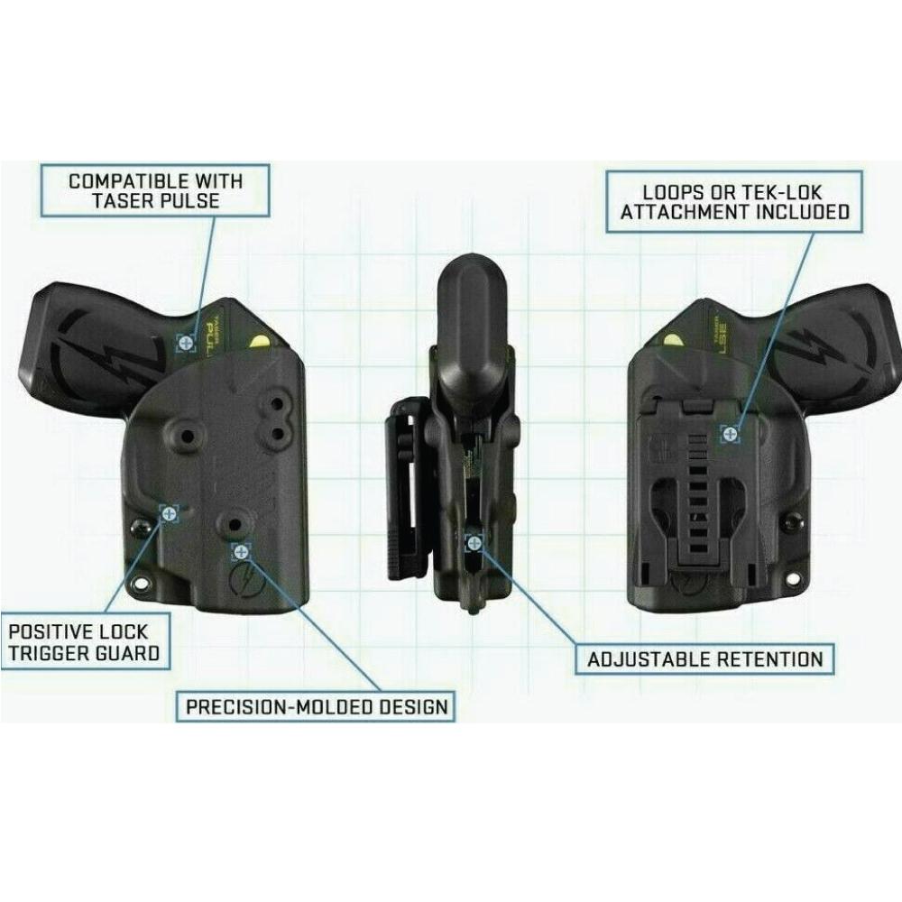 TASER Pulse Holster Outside-the-Waistband (OWB) Holster - Tophatter Daily Deals