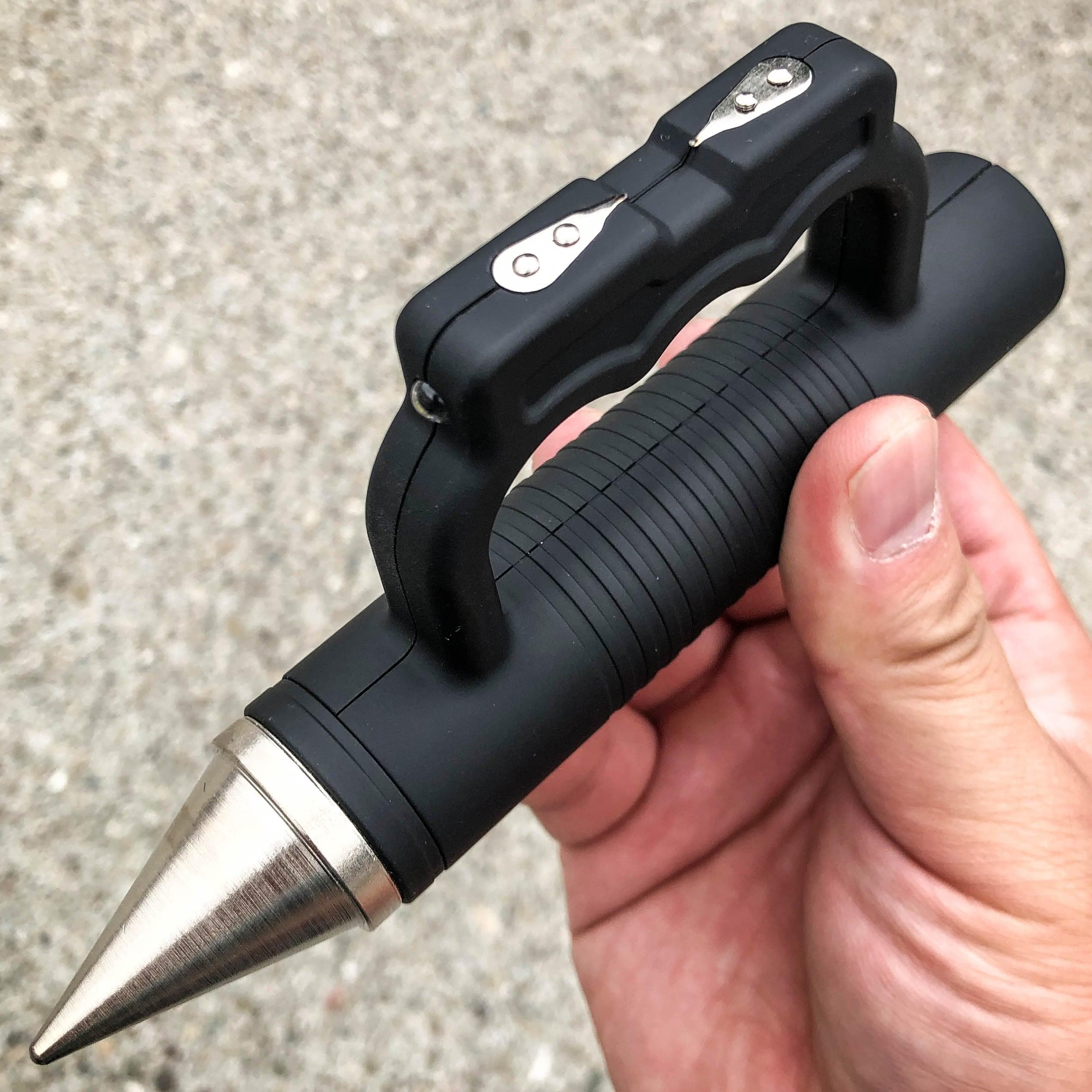 Defender Knuckle Buster Stun Gun w/ Kubaton - Tophatter Daily Deals