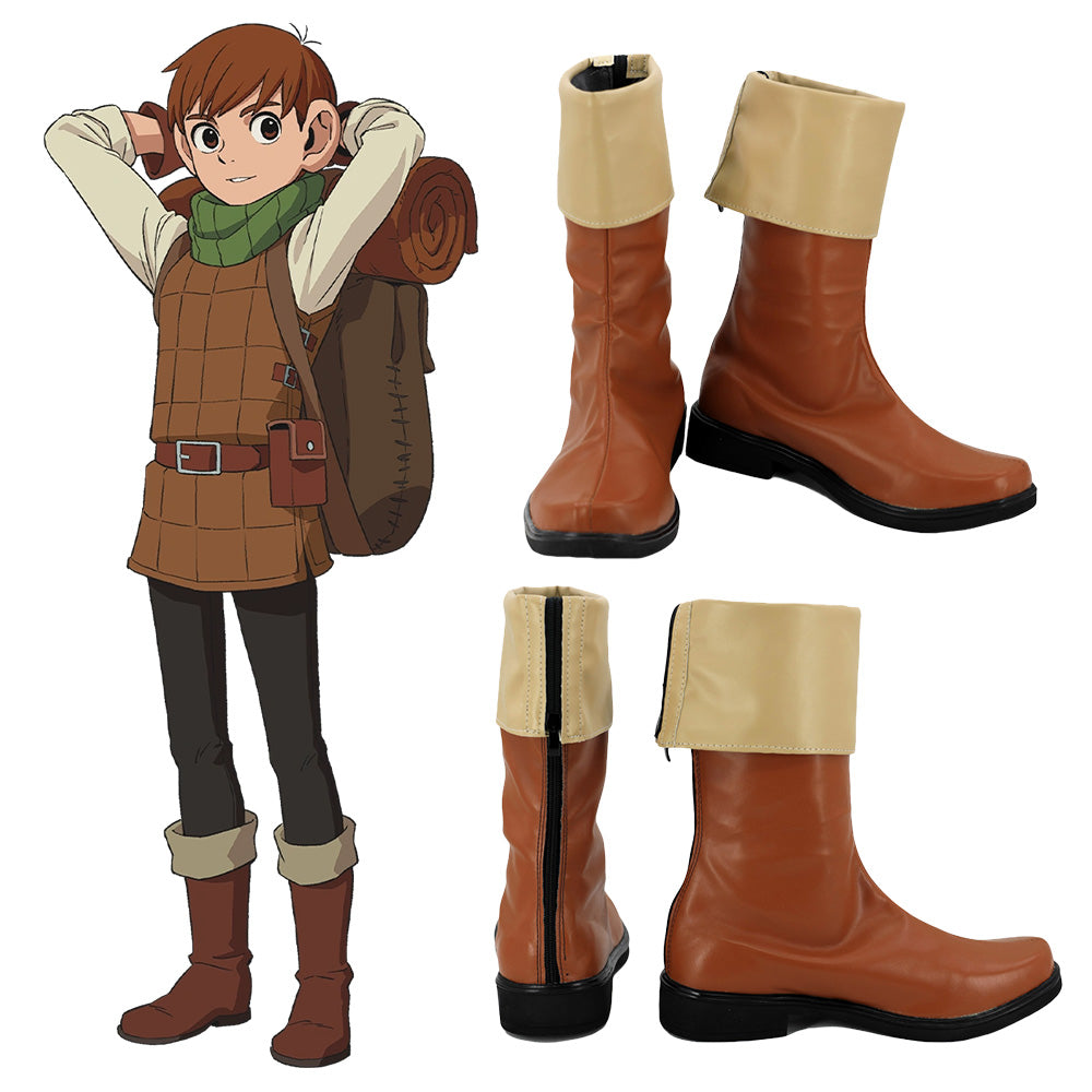 Delicious in Dungeon Chilchuck Tims Brown Shoes Cosplay Boots Shoes/Boots - Tophatter Daily Deals