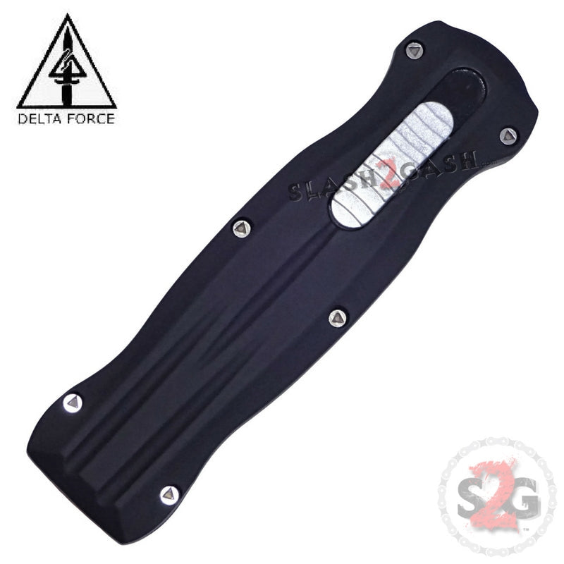 S2G Tactical OTF Beast D/A Black Automatic Knife - Double Edge Dagger Plain Knife-OTF - Tophatter Daily Deals