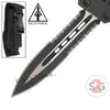 S2G Tactical Commando D/A OTF Automatic Knife Black - Dagger Serrated Knife-OTF - Tophatter Daily Deals