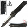 S2G Tactical Commando D/A OTF Automatic Knife Black - Tanto Serrated Knife-OTF - Tophatter Daily Deals