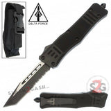 S2G Tactical Commando D/A OTF Automatic Knife Black - Tanto Serrated Knife-OTF - Tophatter Daily Deals