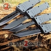 Grey Commando OTF Knife Small 7" Delta Force Switchblade - Black D2 Knife-OTF - Tophatter Daily Deals