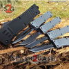 Grey Commando OTF Knife Small 7" Delta Force Switchblade - Black D2 Knife-OTF - Tophatter Daily Deals