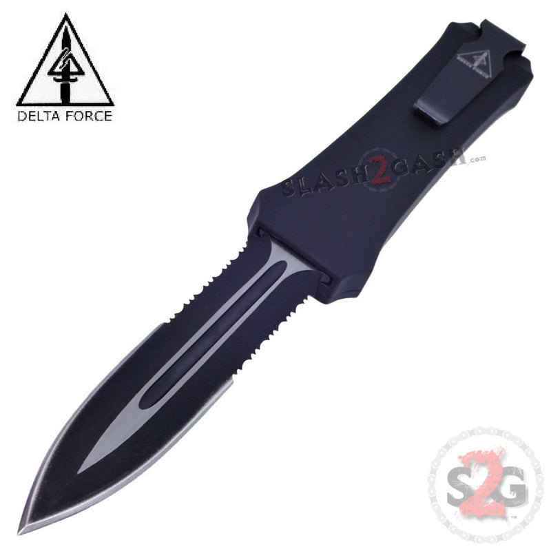 S2G Tactical OTF Crypt Keeper D/A Automatic Knife - Dagger Serrated Knife-OTF - Tophatter Daily Deals
