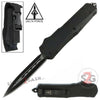 Delta Force OTF Recon D/A Black Tactical Automatic Knife - Dagger Plain Knife-OTF - Tophatter Daily Deals