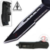 Delta Force OTF Recon D/A Black Tactical Automatic Knife - Tanto Serrated Tanto Serrated Knife-OTF - Tophatter Daily Deals