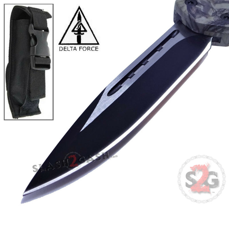 Delta Force OTF Recon D/A Camo Automatic Knife - Single Edge Serrated Knife-OTF - Tophatter Daily Deals