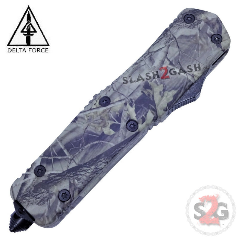 Delta Force OTF Recon D/A Real Tree Camo Automatic Knife - Single Edge Plain Knife-OTF - Tophatter Daily Deals
