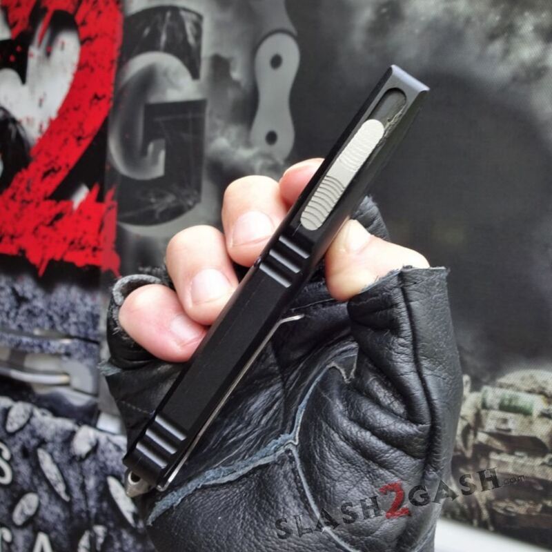 Dark Knight VG-10 OTF Knife CNC T6061 w/ Carbon Fiber - Tanto Knife-OTF - Tophatter Daily Deals