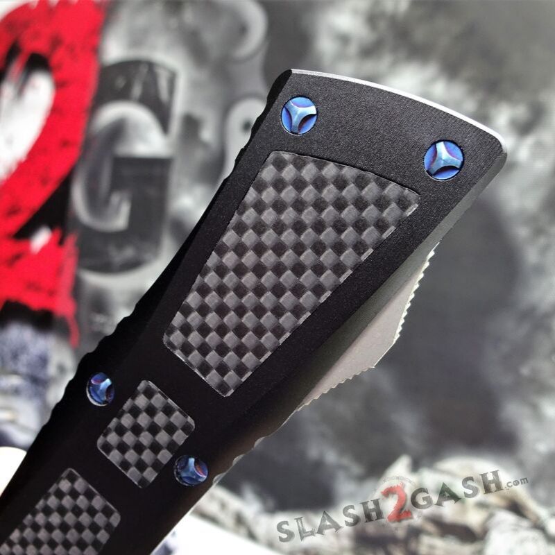Dark Knight VG-10 OTF Knife CNC T6061 w/ Carbon Fiber - Tanto Knife-OTF - Tophatter Daily Deals