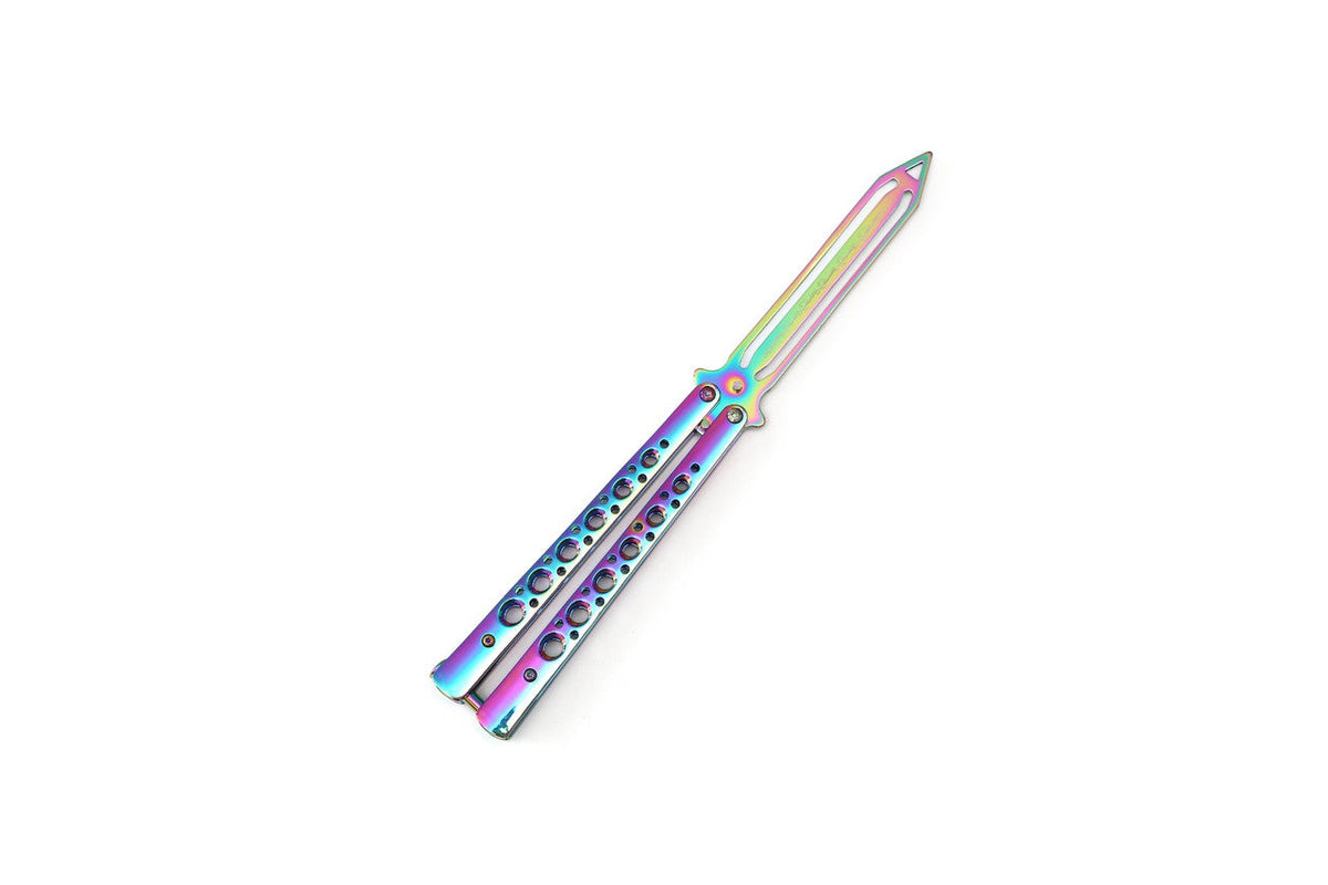 Deluxe Balisong/Butterfly Knife Trick Trainer (Prismatic) Knife - Tophatter Daily Deals