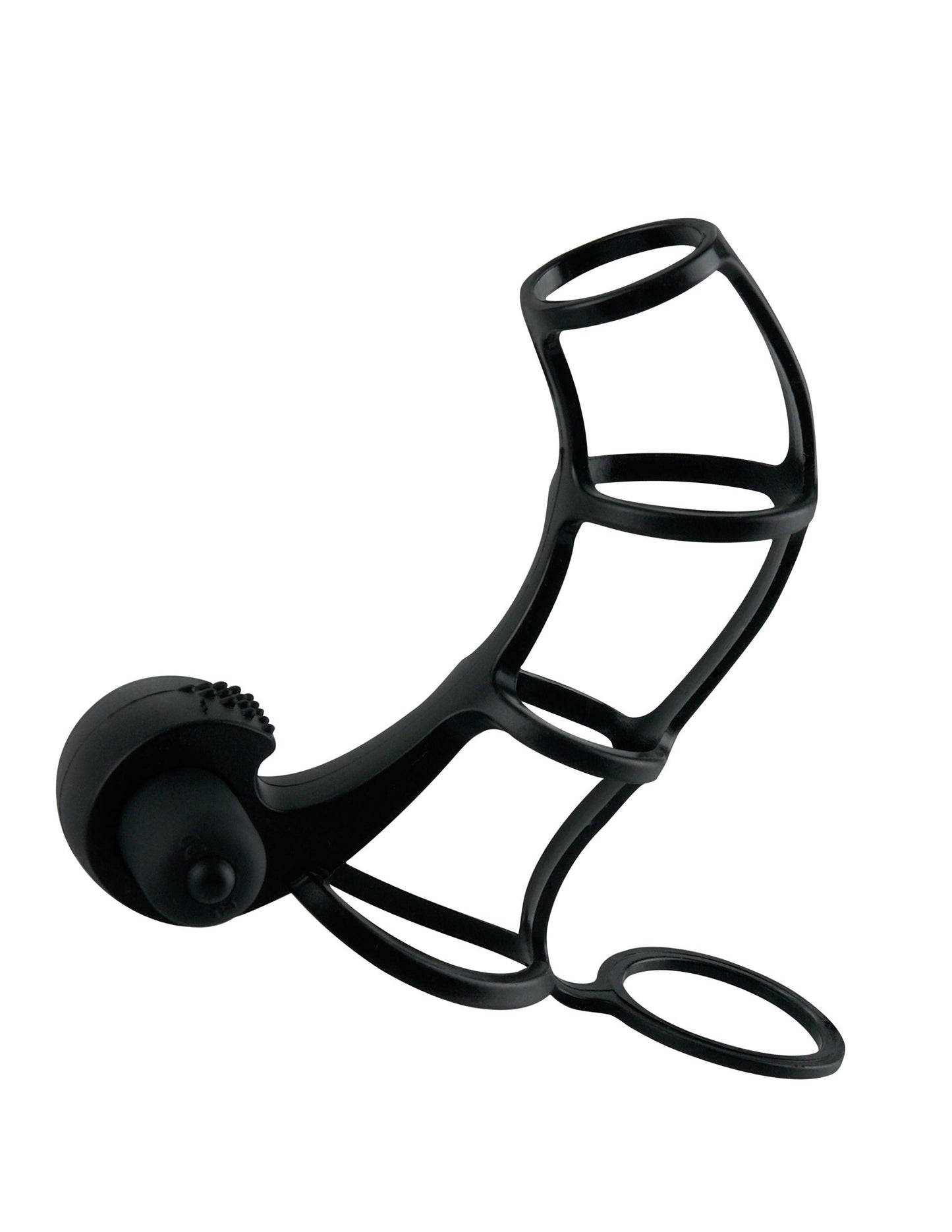 Deluxe Silicone Power Cage Erection Enhancer in Black > Sex Toys For Men > Penis Sleeves - Tophatter Daily Deals