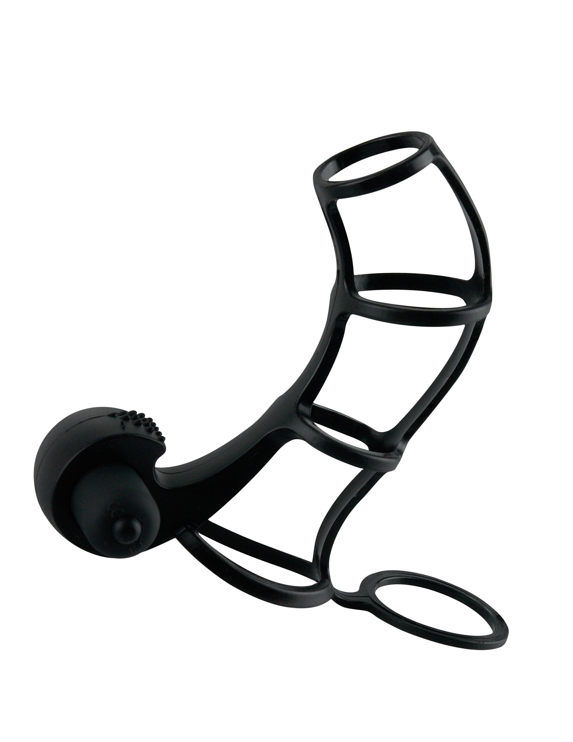 Deluxe Silicone Power Cage Erection Enhancer in Black > Sex Toys For Men > Penis Sleeves - Tophatter Daily Deals