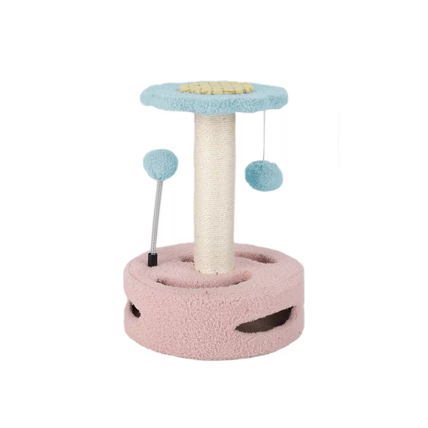 Large Cat Tree – Multi-Level Climbing Frame with Scratching Posts & Cozy Perches Pink+Blue Pet Products - Tophatter Daily Deals