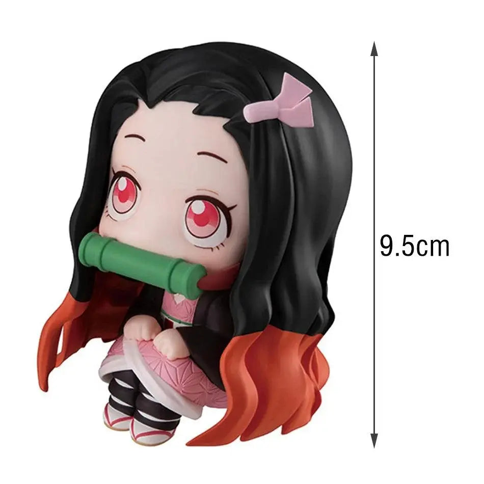 Demon Slayer Anime Figure 9cm Kamado Nezuko Kamado Tanjirou 2Pcs/Set Kawaii Q version Action Figural PVC Model Toy Gift In stock 9cm Nezuko - Tophatter Daily Deals