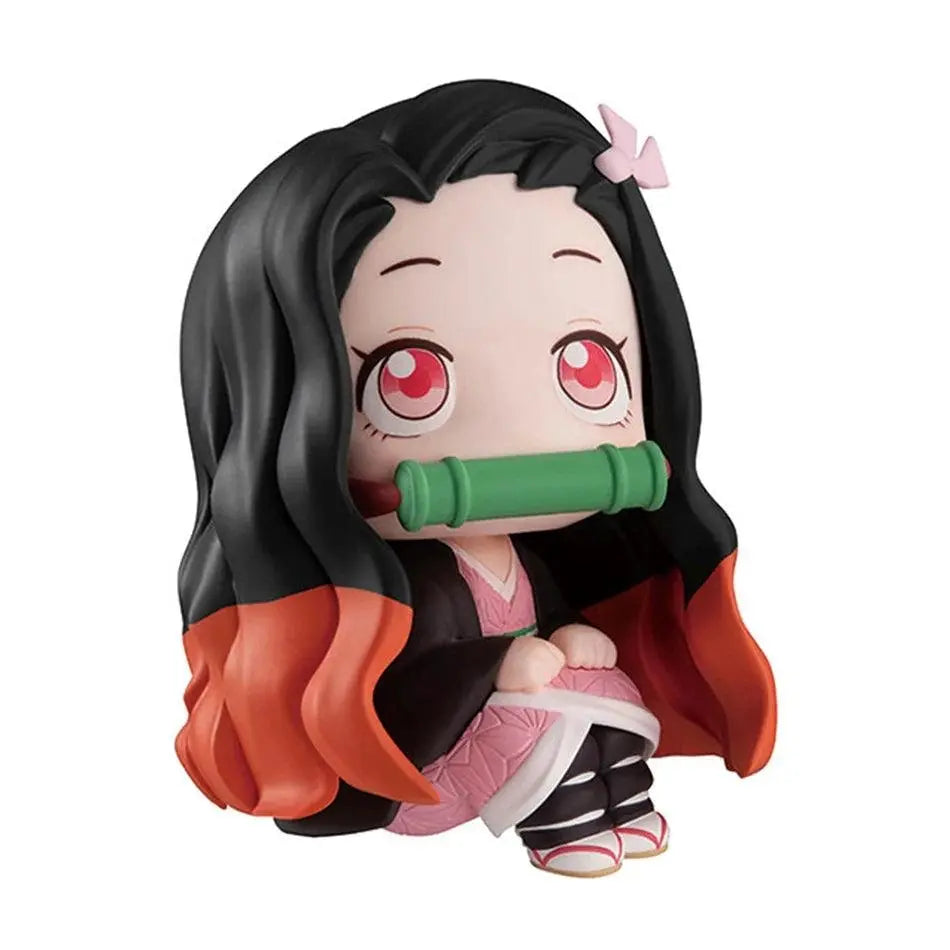Demon Slayer Anime Figure 9cm Kamado Nezuko Kamado Tanjirou 2Pcs/Set Kawaii Q version Action Figural PVC Model Toy Gift In stock - Tophatter Daily Deals