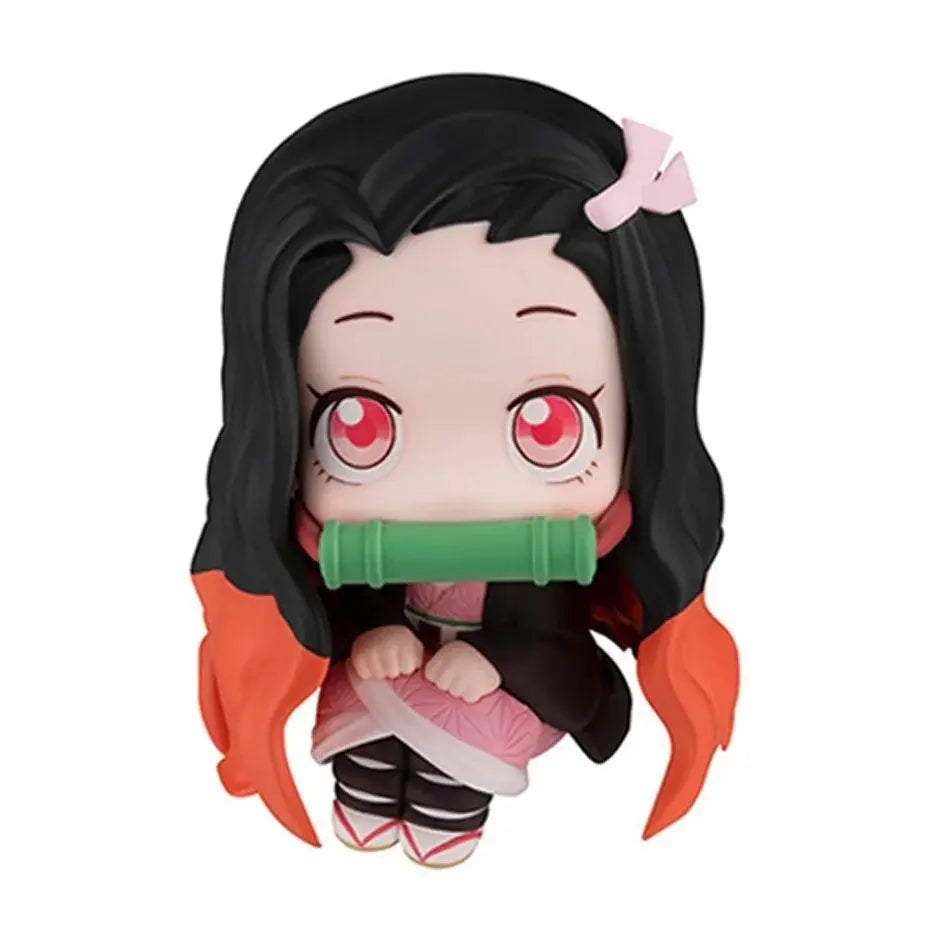 Demon Slayer Anime Figure 9cm Kamado Nezuko Kamado Tanjirou 2Pcs/Set Kawaii Q version Action Figural PVC Model Toy Gift In stock - Tophatter Daily Deals