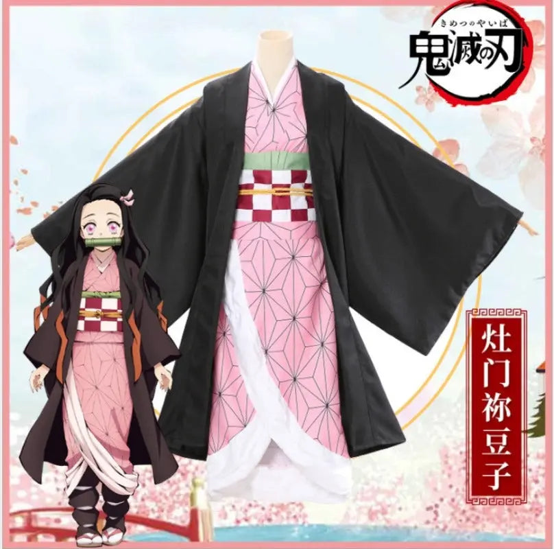 Demon Slayer Kamado Nezuko Cosplay Costume Japanese Anime Carnival Party Adult Uniform Halloween Costume - Tophatter Daily Deals