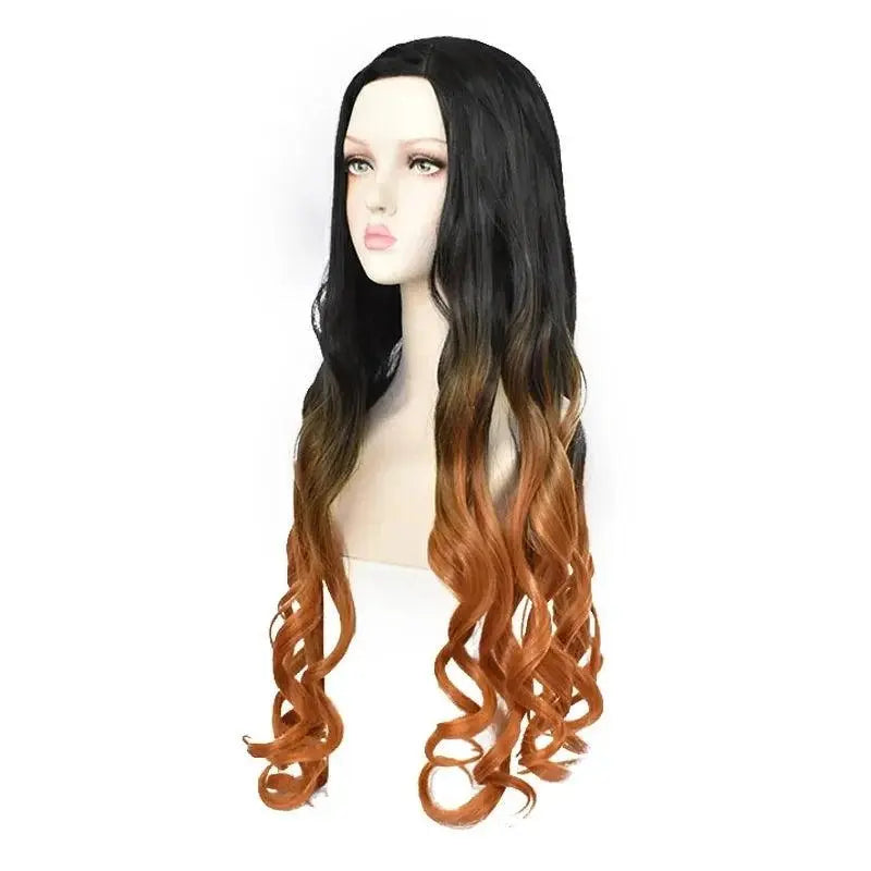 Demon Slayer Kamado Nezuko Cosplay Costume Japanese Anime Carnival Party Adult Uniform Halloween Costume wig - Tophatter Daily Deals