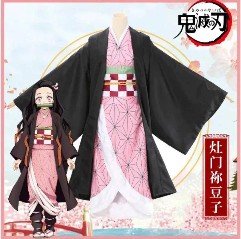 Demon Slayer Kamado Nezuko Cosplay Costume Japanese Anime Carnival Party Adult Uniform Halloween Costume - Tophatter Daily Deals