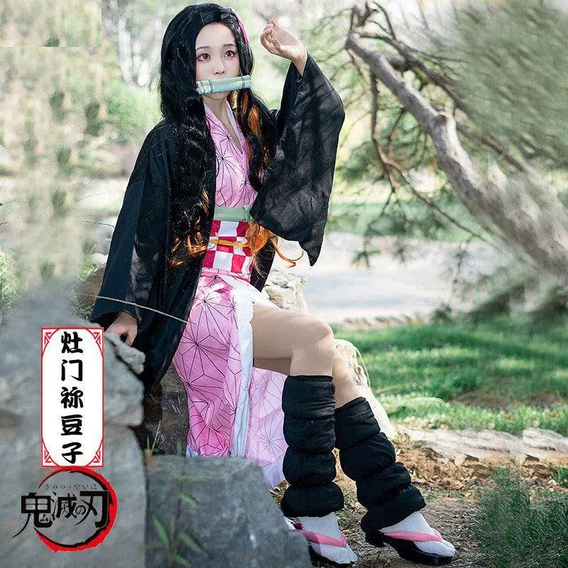 Demon Slayer Kamado Nezuko Cosplay Costume Japanese Anime Carnival Party Adult Uniform Halloween Costume - Tophatter Daily Deals