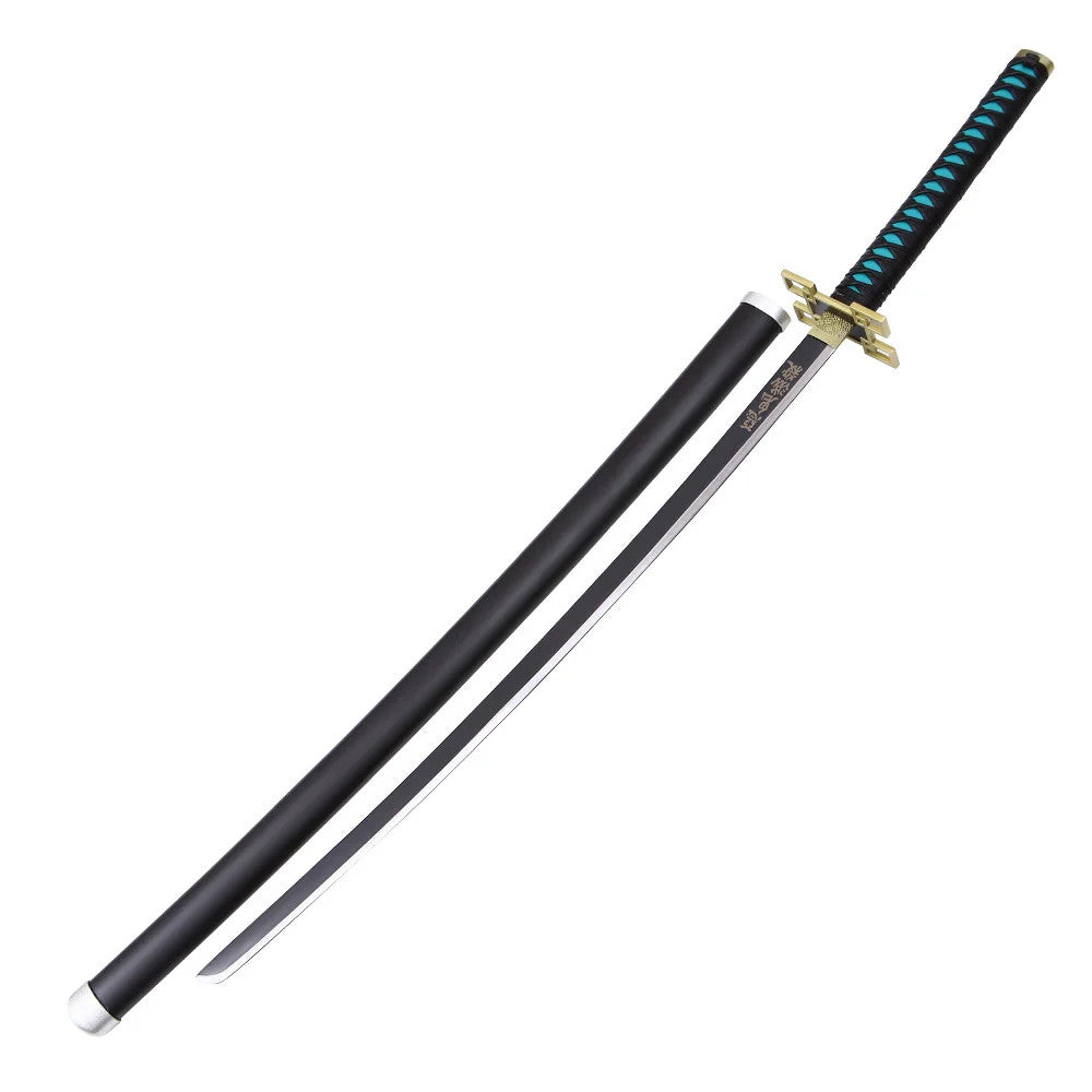 Demon Slayer - Muichiro Tokito White Nichirin Display (Straight Blade) Katana Sword - Tophatter Daily Deals