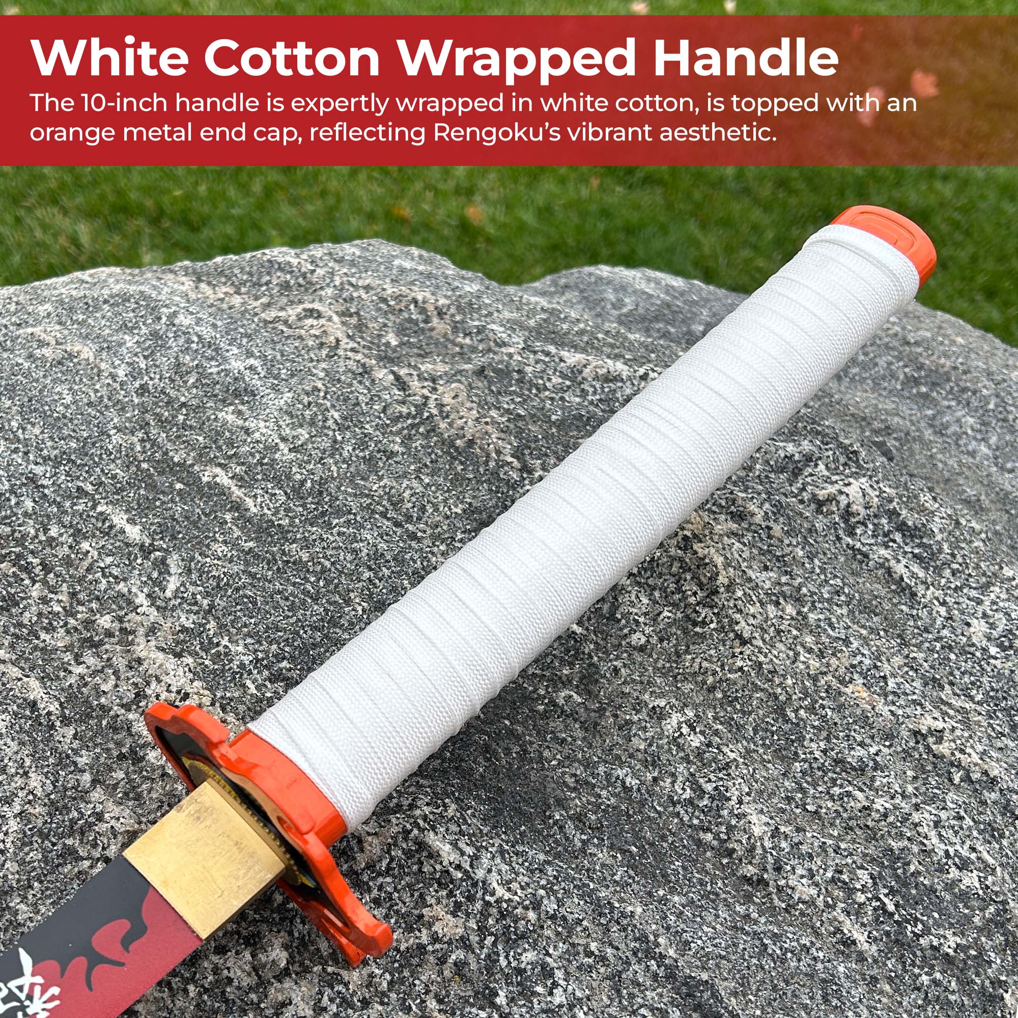 Rengoku Blaze Demon Slayer Handmade Katana Swords - Tophatter Daily Deals