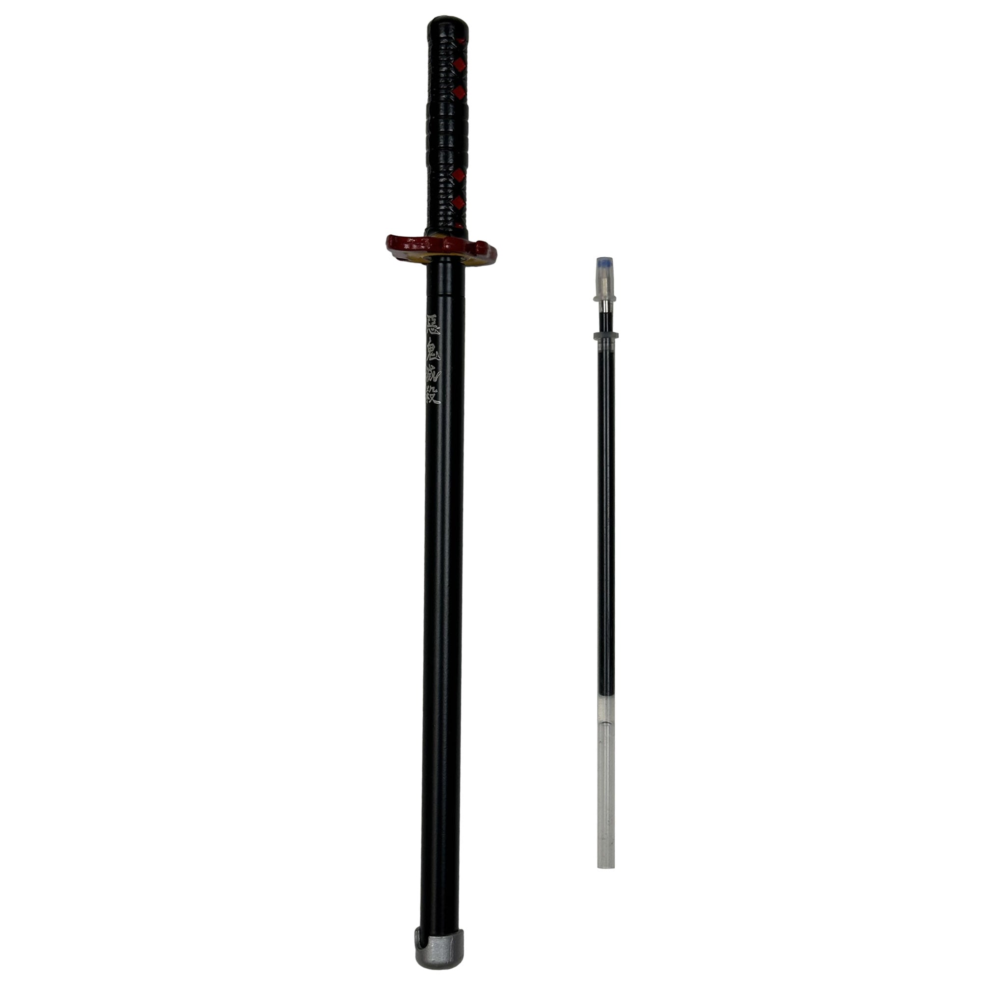 Demon Slayer Sword Pen Kamado Tanjiro's Flame Sword Replica, Rollerball Writing Experience Swords - Tophatter Daily Deals