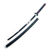 Demon Slayer - Tanjiro Kamado Black Nichirin Display (Straight Blade) Katana Sword - Tophatter Daily Deals