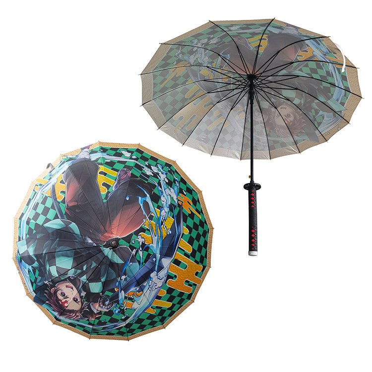 Demon Slayer - Tanjiro Kamado Nichirin Katana Umbrella Umbrella - Tophatter Daily Deals