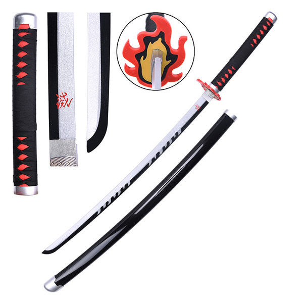 Demon Slayer - Tanjiro Kamado Season 2 Nichirin - Cosplay Safe Wood Katana - Tophatter Daily Deals