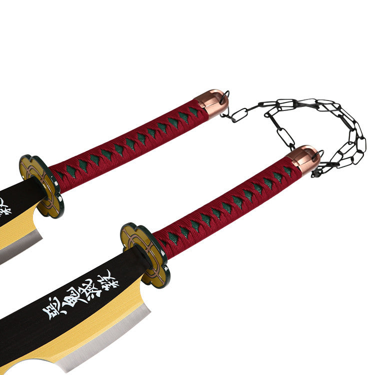 Demon Slayer - Tengen Uzui Nichirin Twin Blades Katana - Tophatter Daily Deals