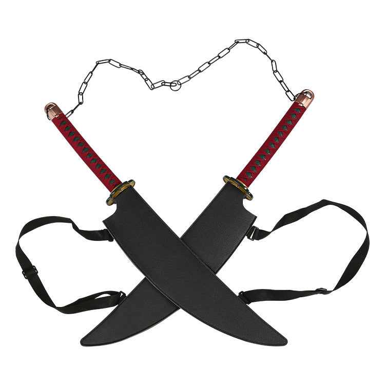 Demon Slayer - Tengen Uzui Nichirin Twin Blades Katana - Tophatter Daily Deals