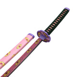 Demon Slayer - Twelve Kizuki Kokushibo Flesh Sword Display (Straight Blade) Katana Sword - Tophatter Daily Deals