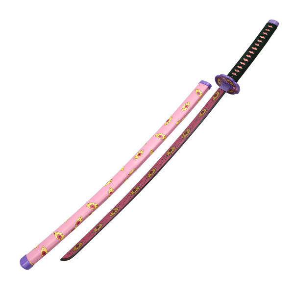Demon Slayer - Twelve Kizuki Kokushibo Flesh Sword Display (Straight Blade) Katana Sword - Tophatter Daily Deals