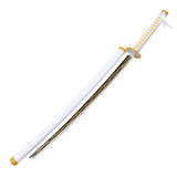 Demon Slayer - Zenitsu Agatsuma Yellow Nichirin Display (Straight Blade) Katana Sword - Tophatter Daily Deals