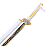 Demon Slayer - Zenitsu Agatsuma Yellow Nichirin Display (Straight Blade) Katana Sword - Tophatter Daily Deals