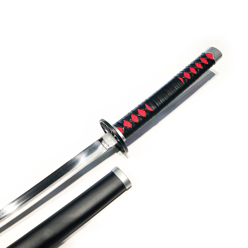 Replica Demon Slayer Katana Tanjiro's Blackened Two-Tone Blade Swords - Tophatter Daily Deals