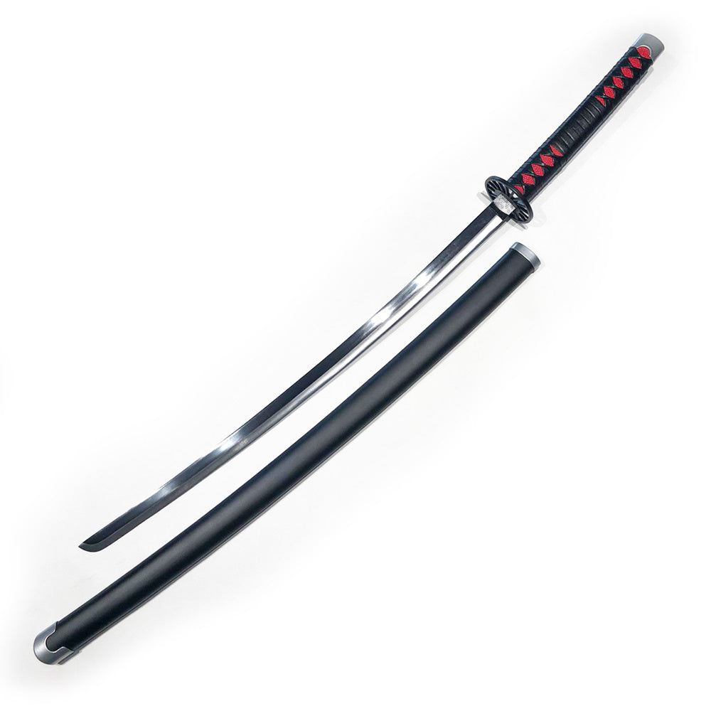 Replica Demon Slayer Katana Tanjiro's Blackened Two-Tone Blade Swords - Tophatter Daily Deals