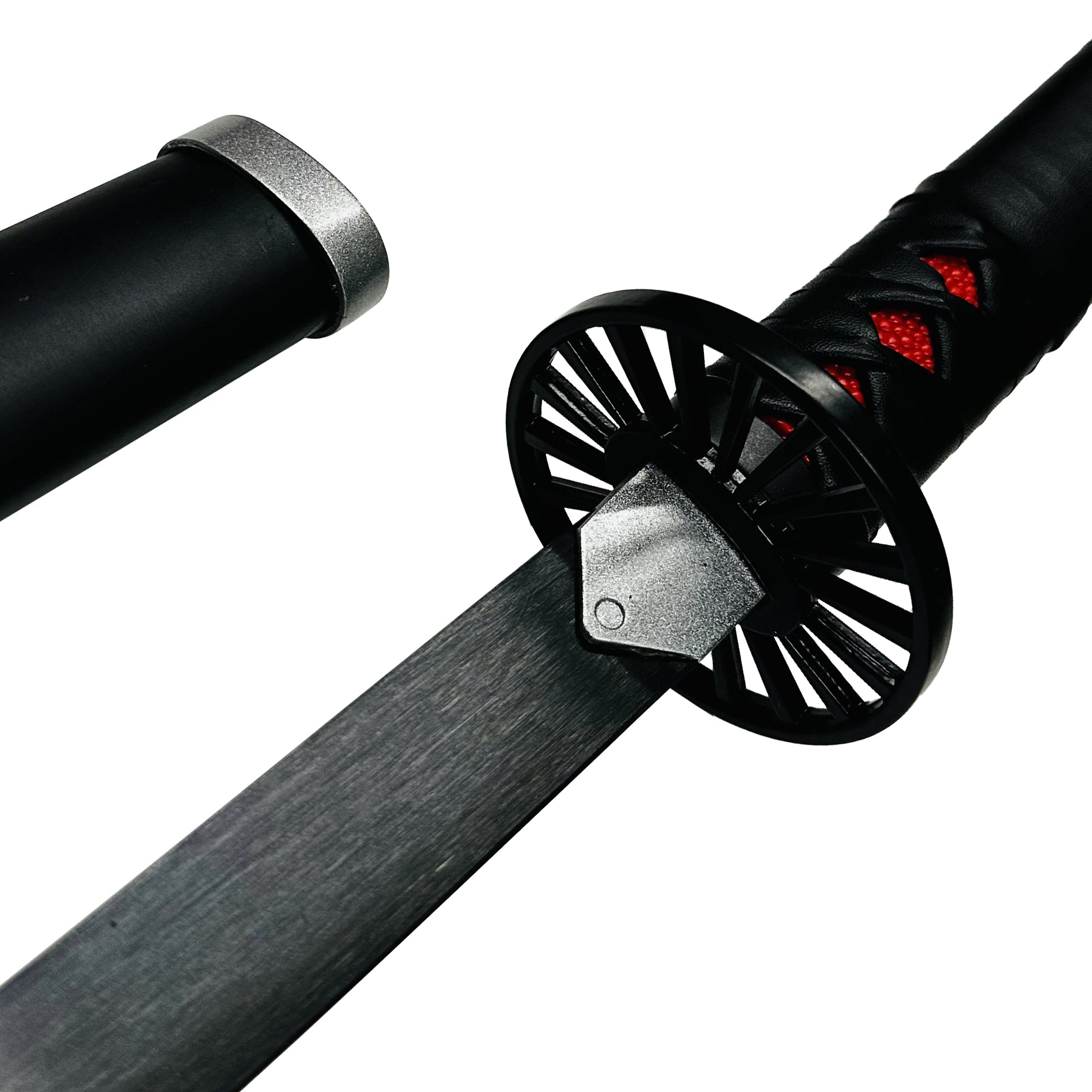 Demon slayer Tanjiro Kamado Nichirin Blade Black Katana Sword Swords - Tophatter Daily Deals