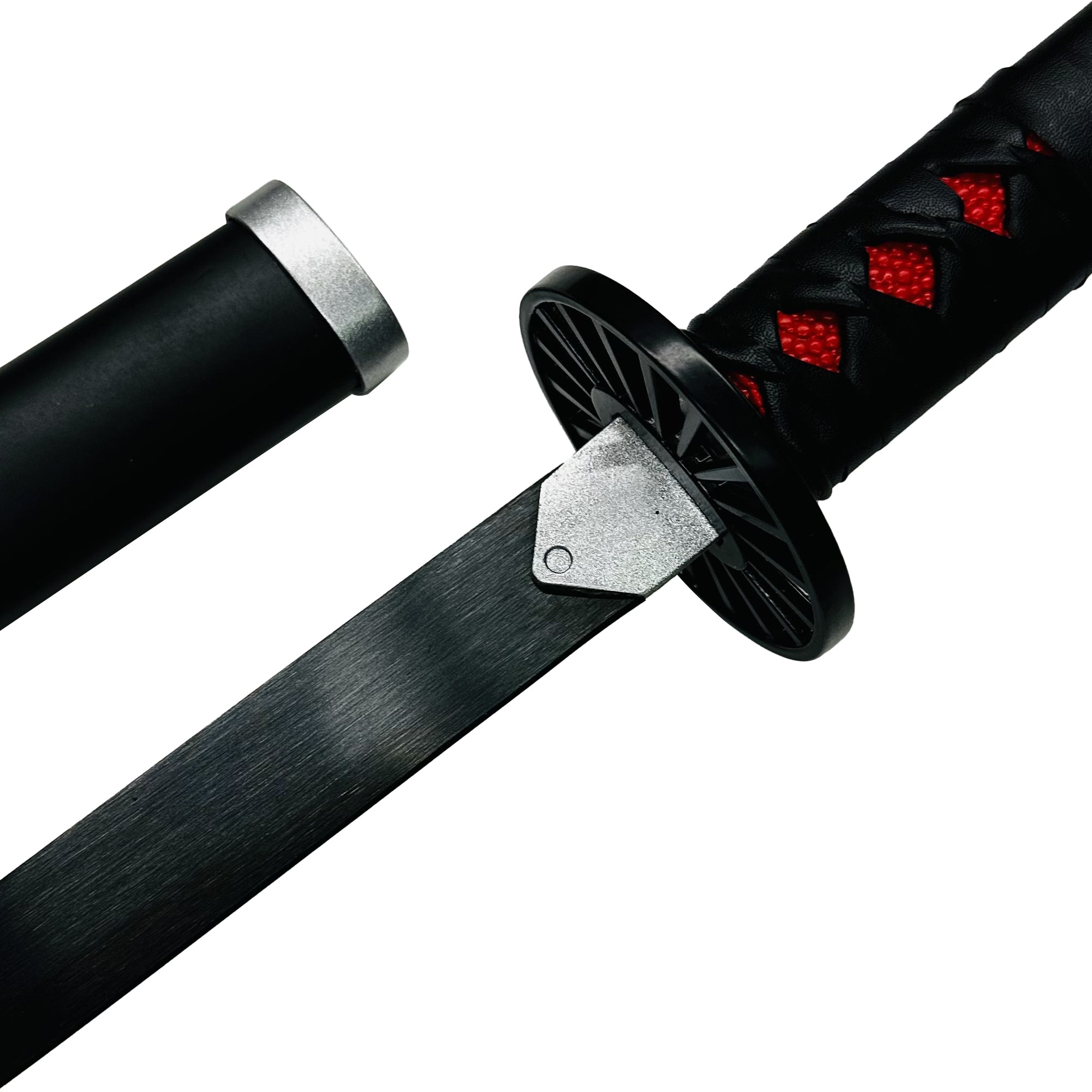 Demon slayer Tanjiro Kamado Nichirin Blade Black Katana Sword Swords - Tophatter Daily Deals