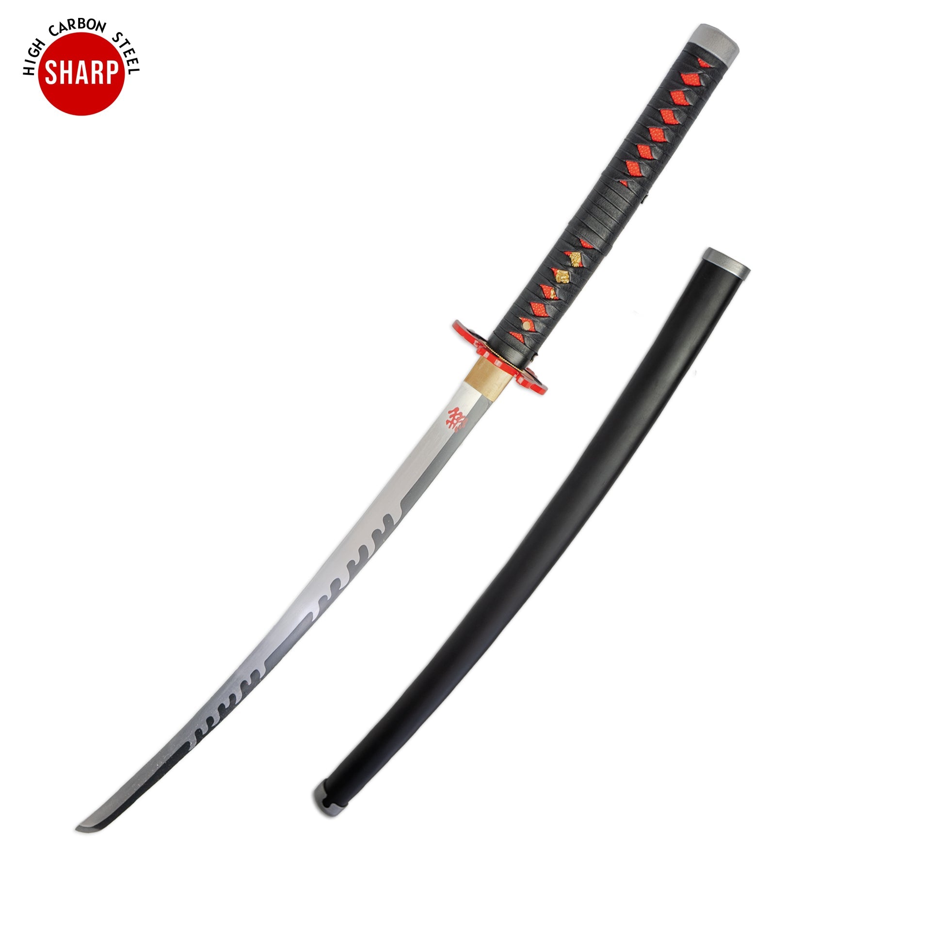 Tanjiro Kamado's Black Nichirin Katana 2.0 (Battle Ready) Anime Sword - Tophatter Daily Deals